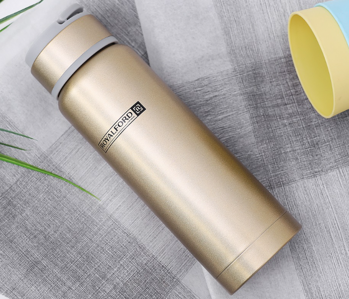 Royalford RF7609 Stainless Steel Vacuum Bottle 360ml - Gold - Zoom Image 4