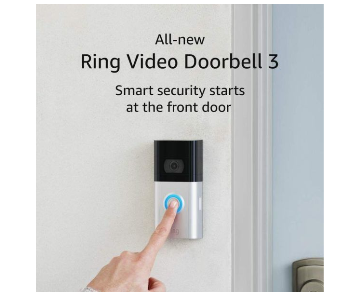 Ring V3 Lite Video Doorbell - Black and Silver - Zoom Image 4