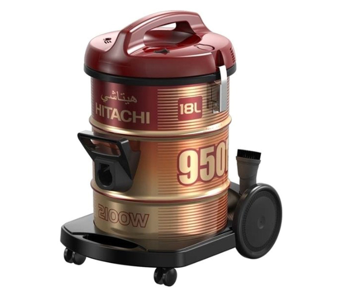 Hitachi CV-950F 2100W Drum Vacuum Cleaner - Red and Gold - Zoom Image 2