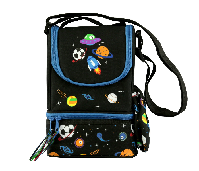 Smily Kiddos Strap Lunch Bag - Black - Zoom Image