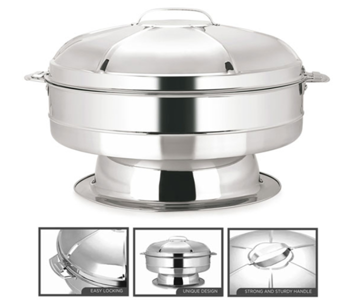 Royalford RF8412 50 CM Stainless Steel Taj Jumbo Hot Pot - Silver - Zoom Image 4