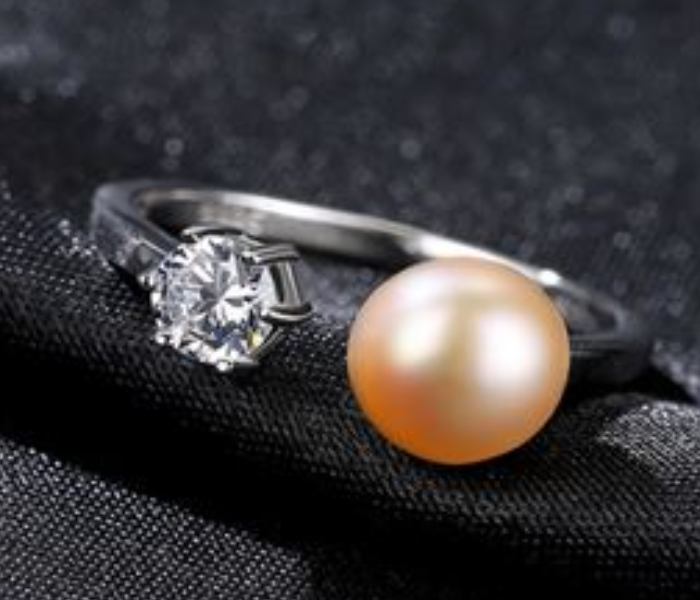 PAG and MAG Freshwater Pearl Ring 925 Sterling Silver Ring for Women - Zoom Image 1