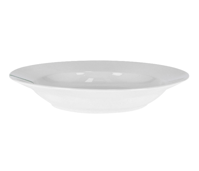 Royalford RF8761 8-inch Porcelain Round Deep Plate - White - Zoom Image 2