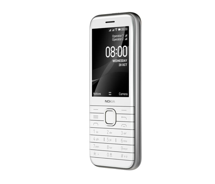 Nokia 8000 4G Basic Mobile - White - Zoom Image 5