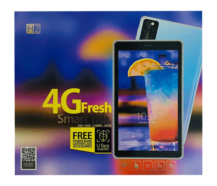 Heatz Z9930 7 inch Dual Sim 2GB RAM 16GB 4G Tablet - Blue  - Zoom Image 2