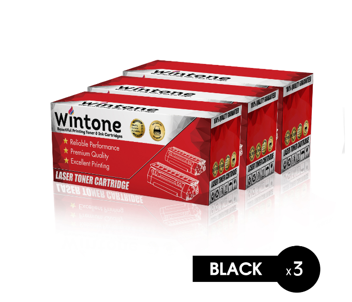 Wintone Set of 3 Pack Drum DR1000 for Brother Printer MFC HL - Black - Zoom Image