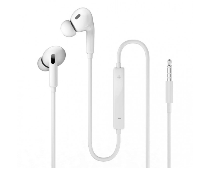 Biboshi M05 Stereo Wired Earphones With Mic Compatible With Iphone, Ipad, Samsung Smartphones And Tablets - White - Zoom Image 1