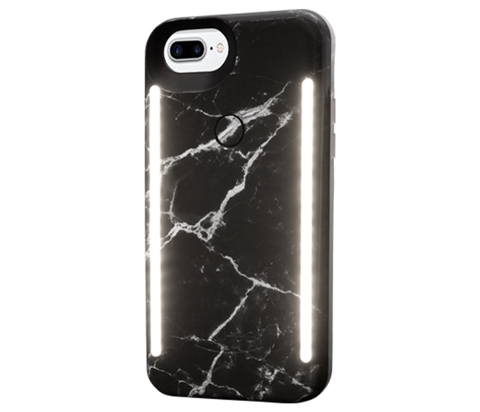 Lumee Duo for for iPhone 6,6S,7 and 8 - Black Marble - Zoom Image