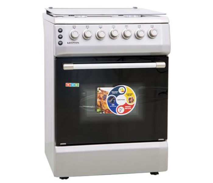 Krypton KNCR6240 4 Burner Cooking Range 60x60- Silver - Zoom Image 2