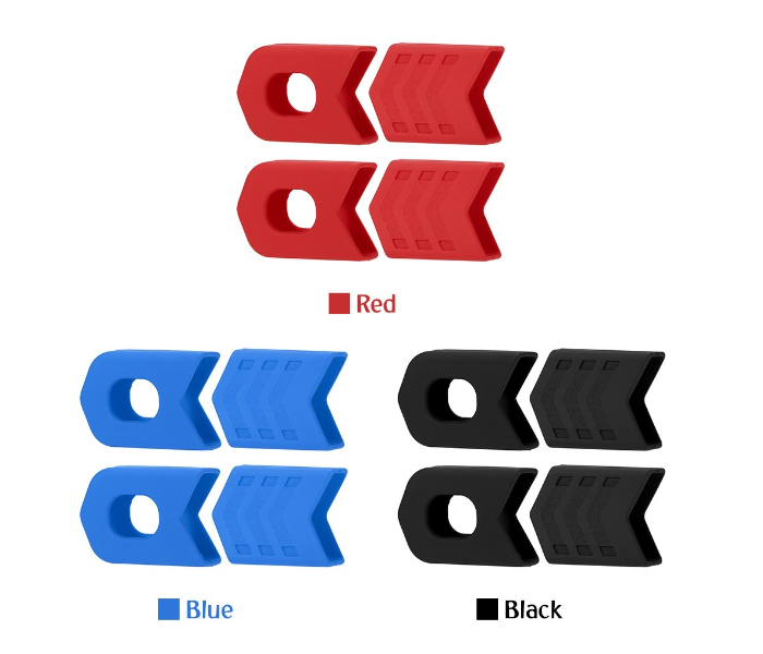 Silicone Crankset Arm Cover 1 Pair Protector for Mountain Bike and Road Bike - Red - Zoom Image 3