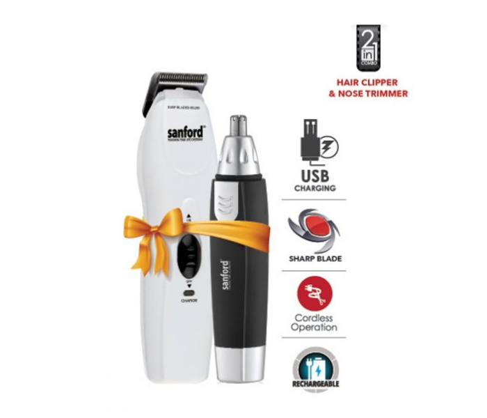 Sanford SF9700HNC Rechargeable Cordless Hair Clipper And Nose Trimmer  - Zoom Image