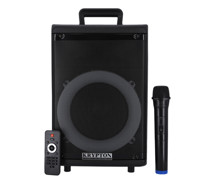 Krypton KNMS6073N 8-inch Portable Speaker with USB, SD Card Slot, FM, Bluetooth and Mic - Zoom Image 1