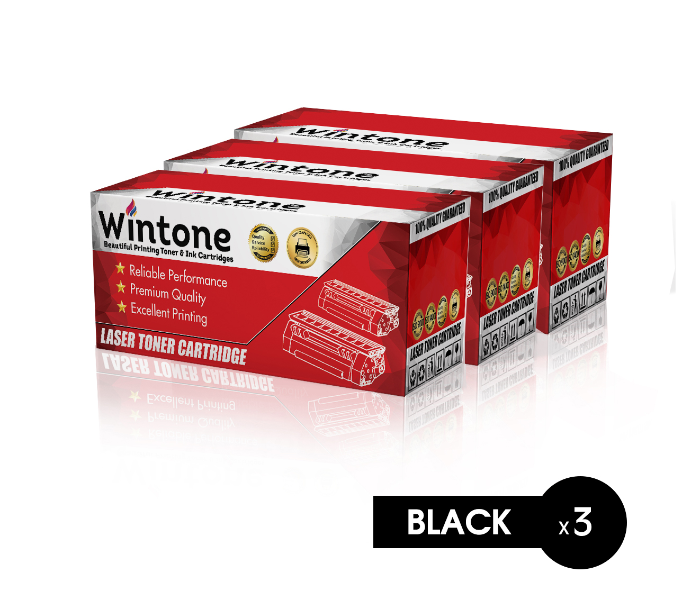 Wintone Set of 3 Pack Q7570A 70A Laser Toner Cartridge for HP LaserJet - Black - Zoom Image