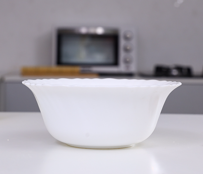 Royalford RF4529 6-inch Opal Ware Spin Bowl - White - Zoom Image 1