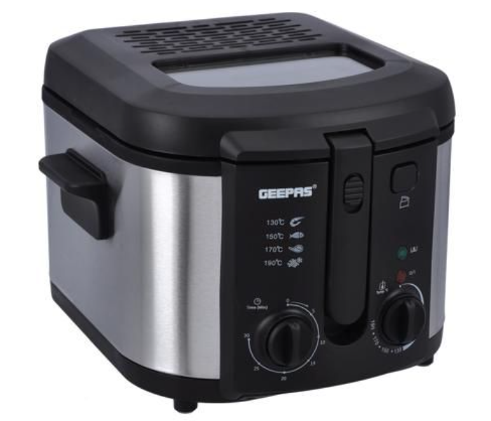 Geepas GDF36014 3 Litre Removable Non-Stick Inner Pot Deep Fryer- Black and Silver - Zoom Image 2