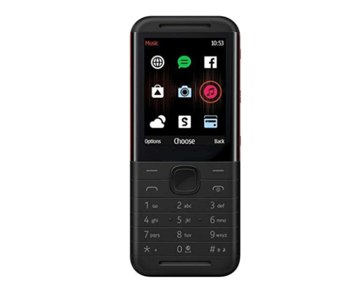 I-BOO 5310 Stylish Feature Dual Sim Phone Bluetooth FM Radio Torch Light - Black - Zoom Image 1