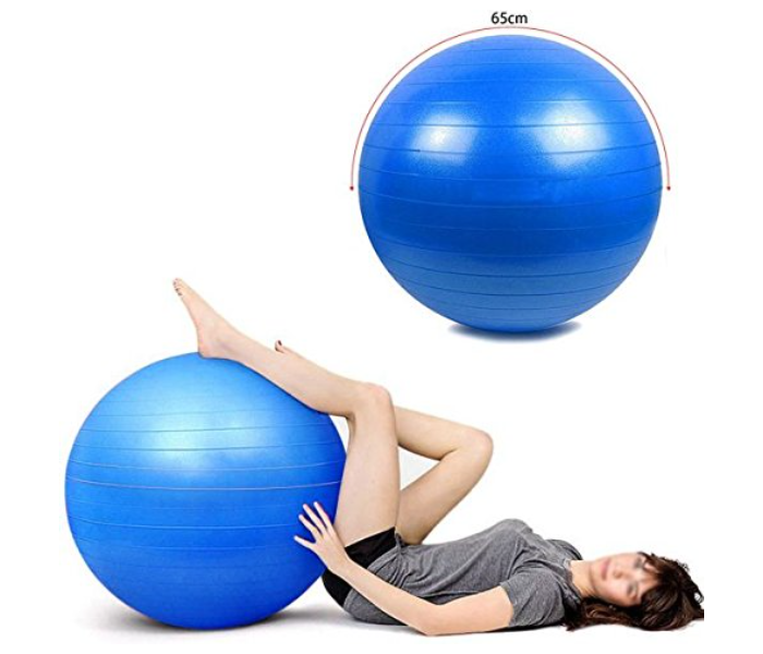 GTC Stability Gym Balance and Yoga-Ball Gym Exercise Ball for Fitness - Blue - Zoom Image 4