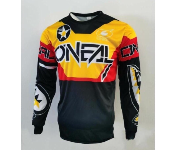 O NEAL Sublimated Longsleeves Jersey Large for Cycling and Scooters - Yellow - Zoom Image 1