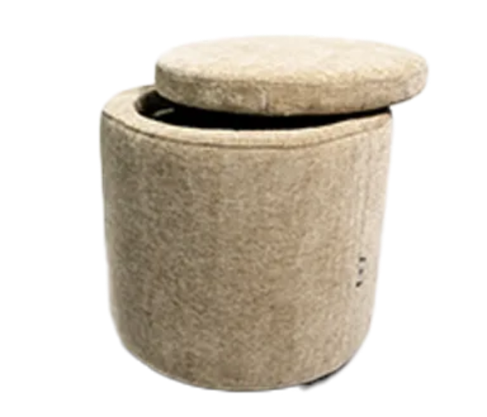 Watiaa Ottoman Round - Beige - Zoom Image