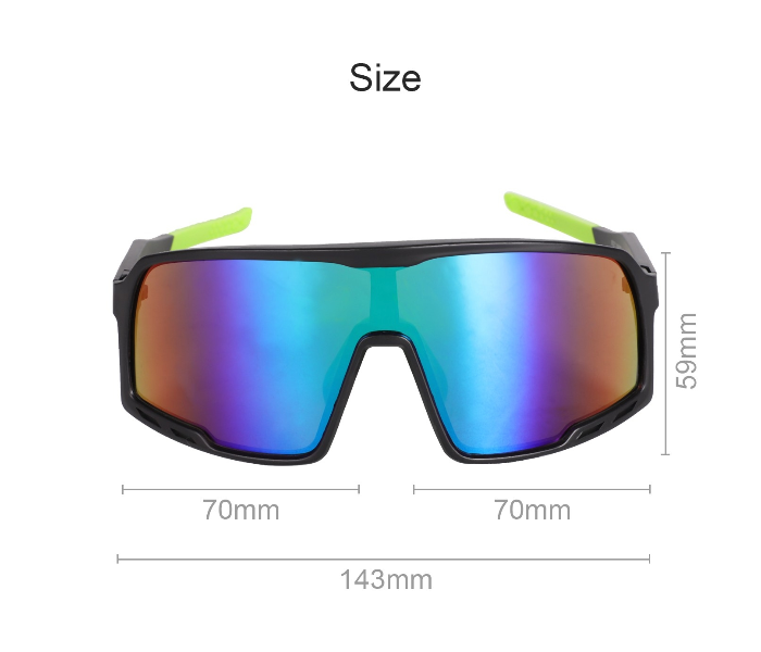 Cycling D8 Sports Sunglasses Windproof Dust Protection - White and Black - Zoom Image 5