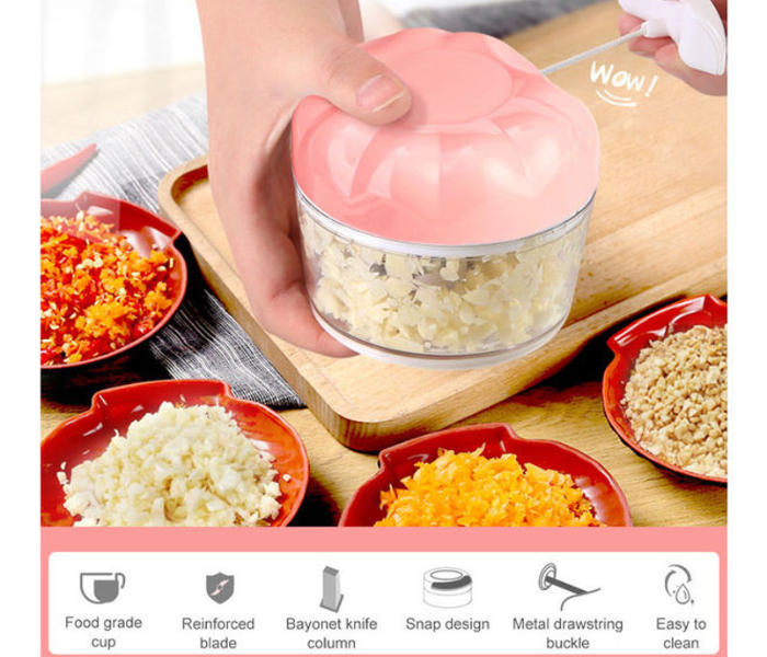 Manual Garlic Chopper - Pink - Zoom Image 2