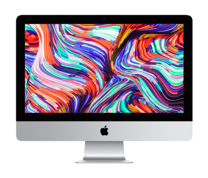 Apple MHK33 LL/A 21.5 Inch Retina 4K Display  Intel Core i5 6-Core Processor 8GB RAM 256GB SSD AMD Radeon Pro 560X Graphics iMac MacOs - Silver - Zoom Image 1