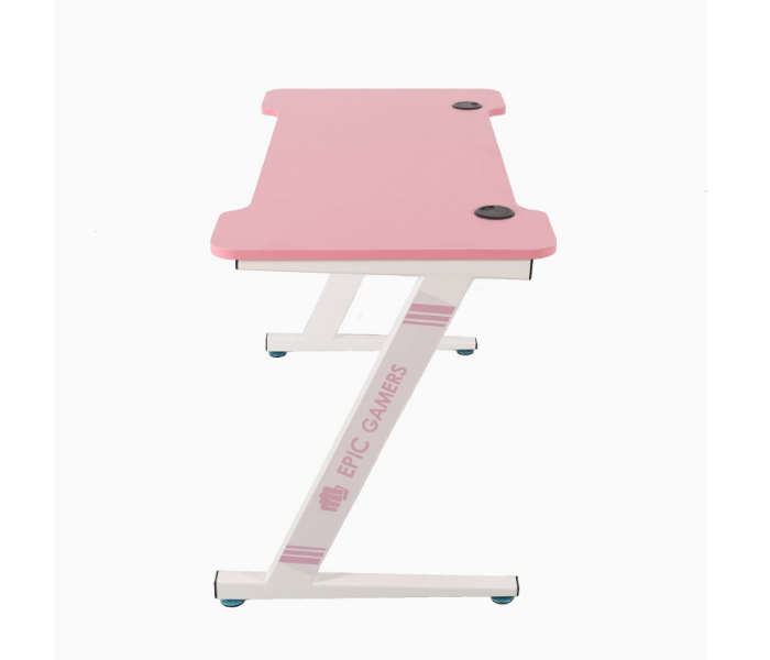 Epic Gamers Gaming Desk - Pink and White - Zoom Image 3