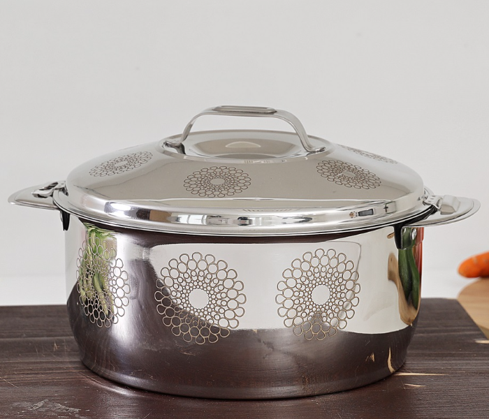 Royalford RF9714 4L Salwa Double Wall Stainless Steel Hot Pot - Silver & Gold - Zoom Image 2