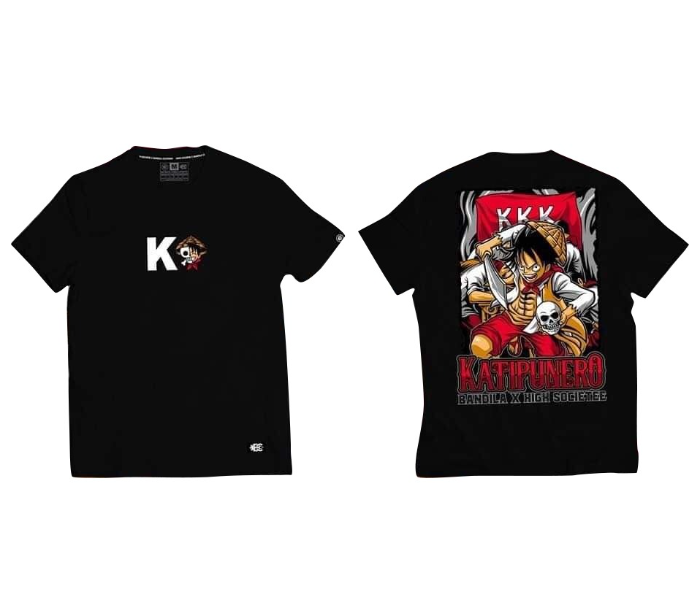 Luffy The Katipunero Unisex Premium Medium T-Shirt- Black - Zoom Image