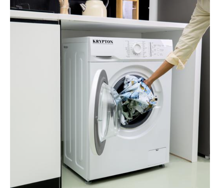 Krypton KNFWM6243 6kg Fully Auto Front Load Washing machine - White - Zoom Image 4