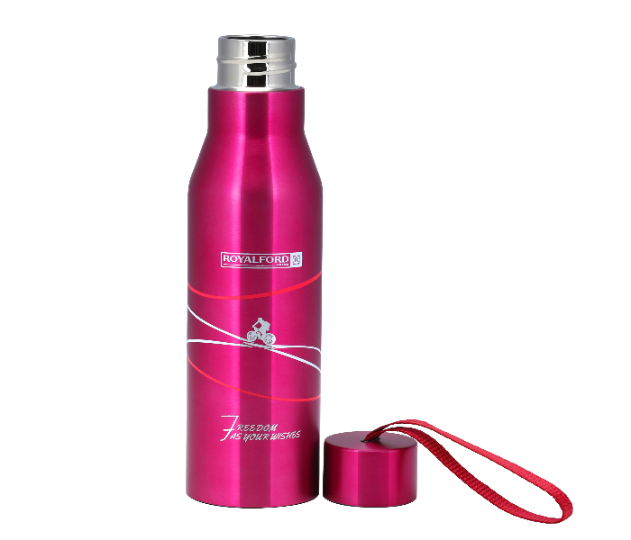 Royalford RF9867 950ml  Double Wall SS Vacuum Bottle - Pink - Zoom Image 3