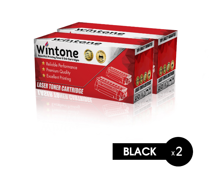 Wintone Set of 2 Pack Q6511A 11A Laser Toner Cartridge is Compatible for Canon and HP LaserJet 2400 2410 2420 2430 Canon i-SENSYS Lasershot LBP 3460 Series - Black - Zoom Image