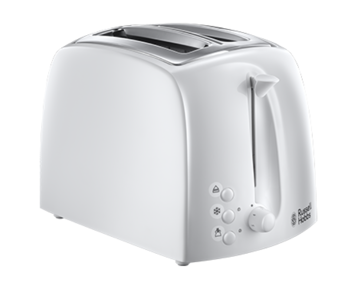 Russell Hobbs RH21640 Textures 2 Slice Plastic Toaster - White - Zoom Image 1