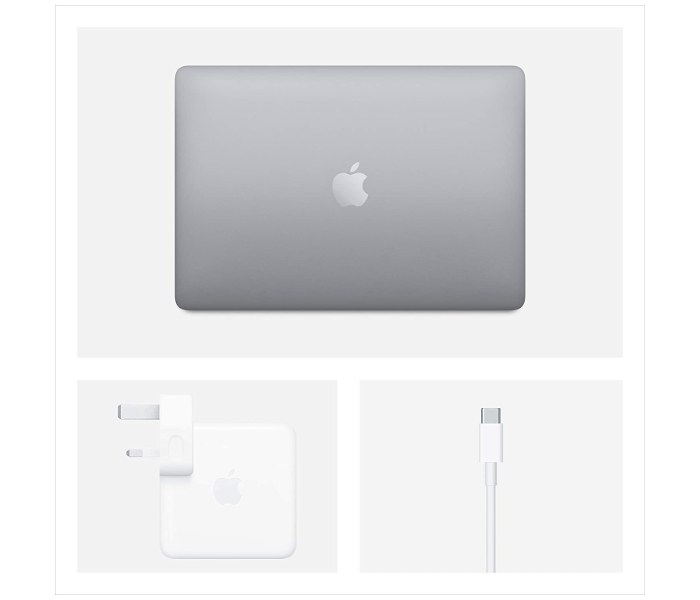 Apple MXK32 MacBook Pro 13 inches LED Laptop Intel i5-8th Gen 1.4 GHz Processor 8 GB RAM 256 GB SSD Intel Iris Plus Graphics 645 Mac OS X With Touch Bar And Touch ID - Space Grey - Zoom Image 4