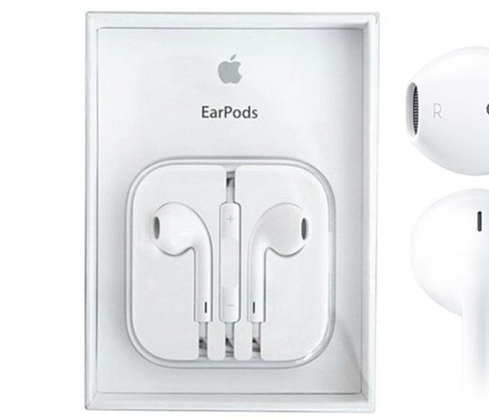 Wired Lightning Headset Earphone for Apple iPhones with Mic - White - Zoom Image 2