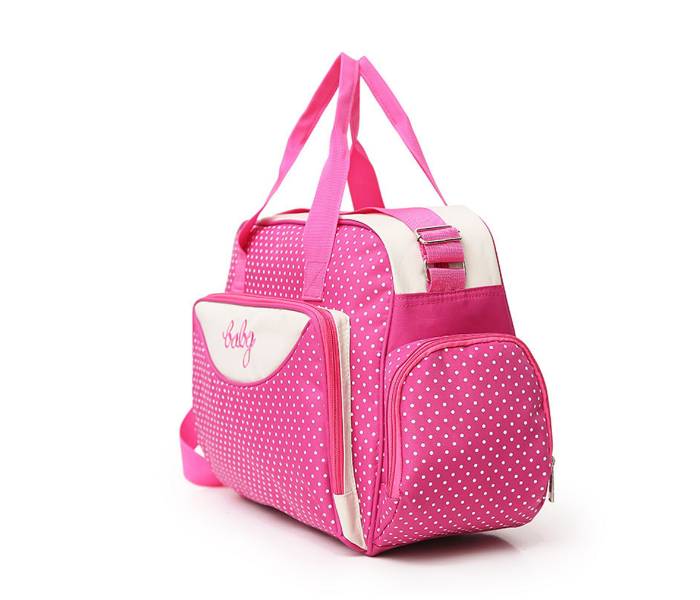 Kidle 3019D Fashion Polka Multifunctional Large-Capacity Baby Diaper Bag - Pink - Zoom Image 3