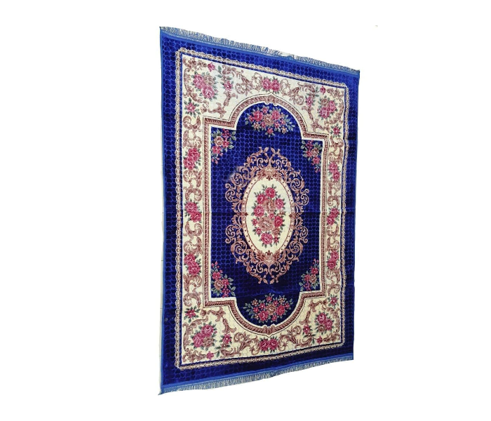 Main Stay Gradient Flower Pattern Super Soft Non Slip Style 3 Floor Carpet - Dark Blue - Zoom Image