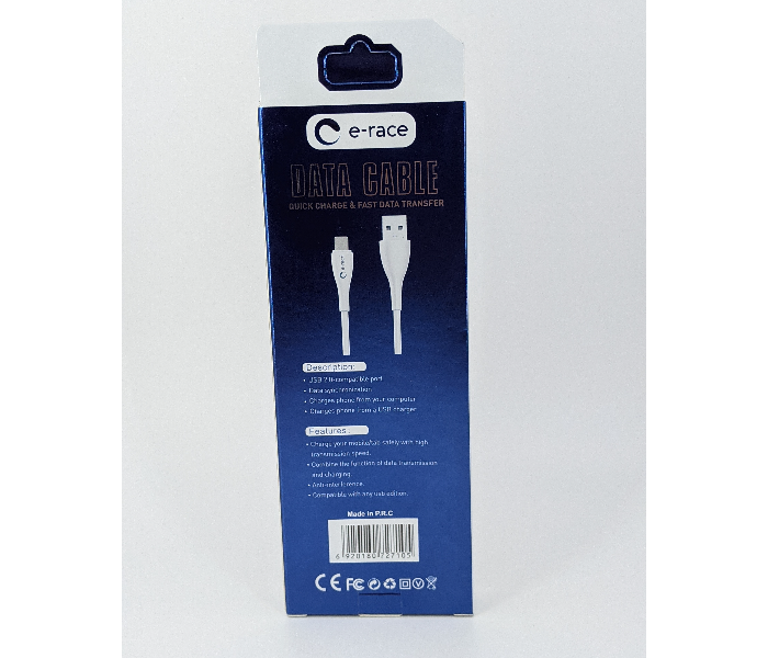 E-Race 3 Meter Lightning Cable - White - Zoom Image 2