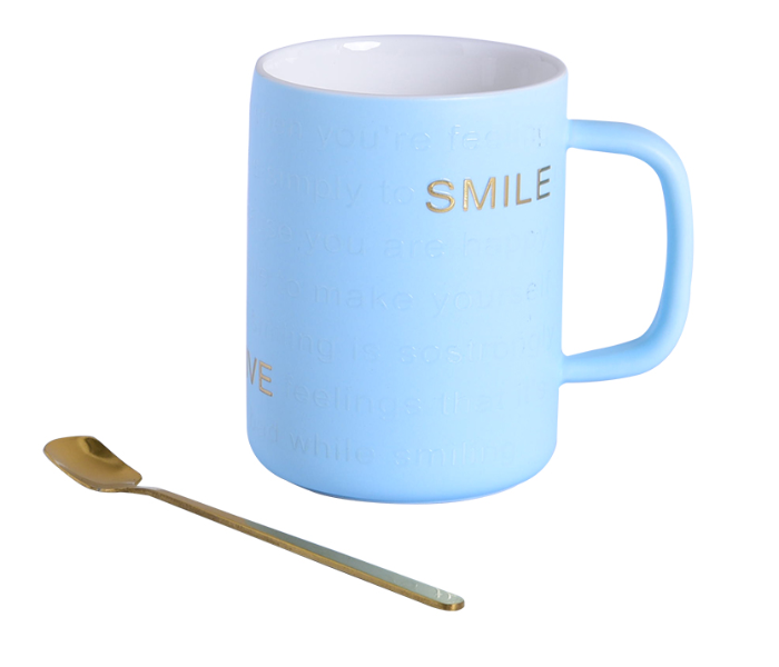 Generic MINGYI30049 Simple Smile Fashion Cup - Sky Blue - Zoom Image