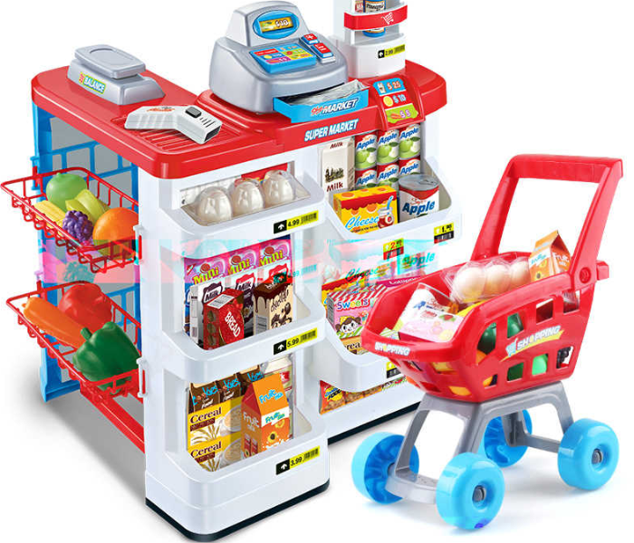 New Big Size Kitchen Set 82cm Plastic Pretend Supermarket Play Toy - Zoom Image 5