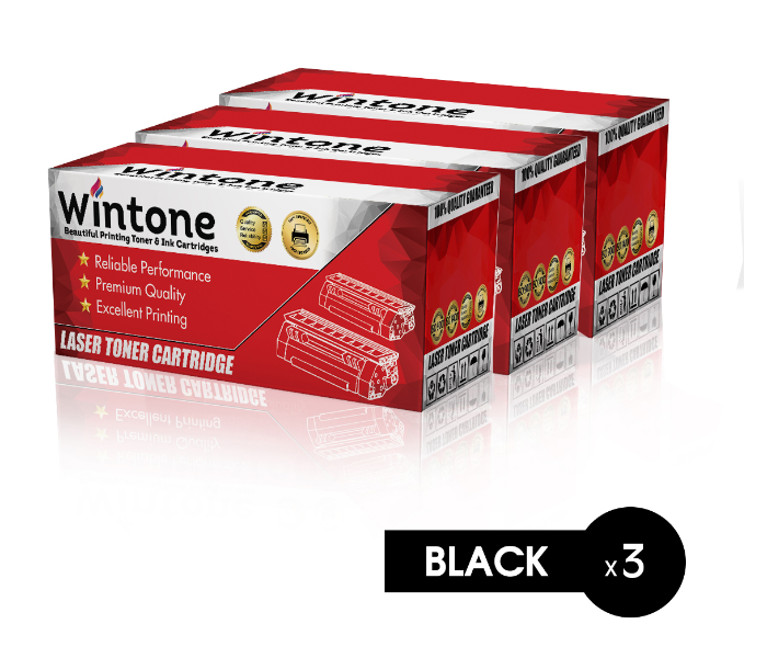 WINTONE Set of 3 Pack MLT D104 Laser Toner Cartridge is Compatible for Samsung ML Series W - Black - Zoom Image