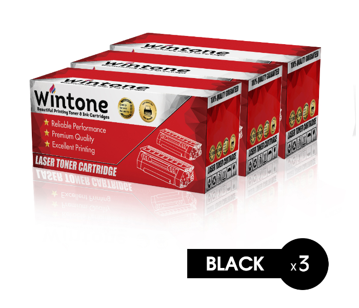 Wintone Set of 3 Pack 12A FX10 CRG303 703 Laser Toner Cartridge is Compatible for Canon L D MF FAX and HP LaserJet M - Black - Zoom Image