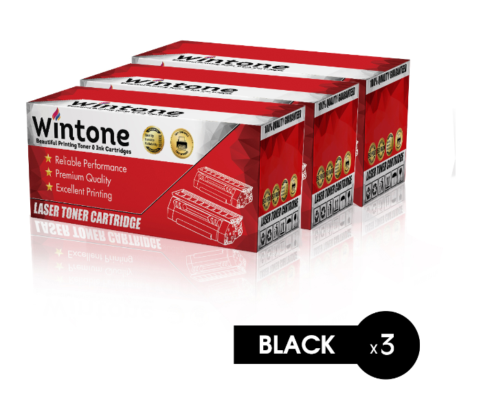 Wintone Set of 3 Pack Q5945A 45A Laser Toner Cartridge is Compatible for HP LaserJet 4345 dtn dtnsl dtnxm MFP Series - Black - Zoom Image