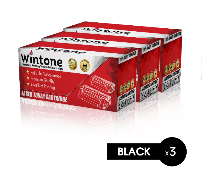 Wintone Set of 3 Pack CF226A 26A Laser Toner Cartridge is Compatible for HP LaserJet Pro MEP M - Black - Zoom Image