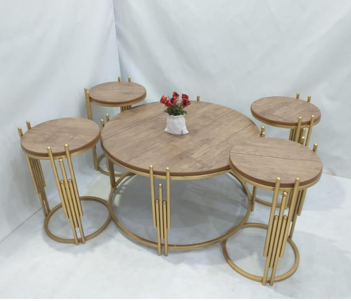 New Classical Style 3 Set of 5 Pieces Table Set - Zoom Image