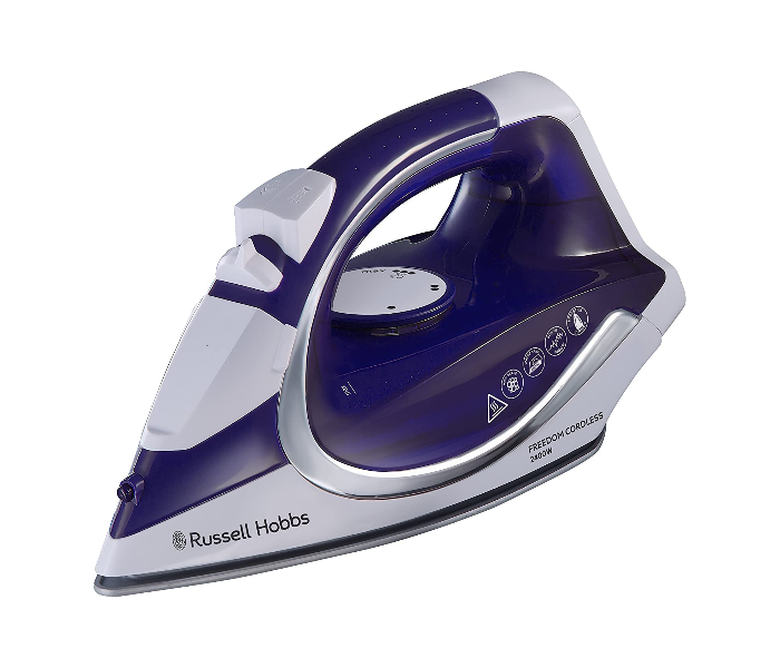 Russell Hobbs RH23300 2400W Freedom Cordless Steam Iron - White and Purple - Zoom Image 2