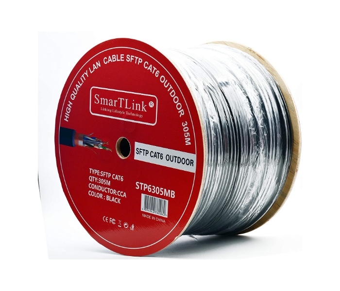 SmartLink STP6305MB 305 Meter Outdoor Water Proof SFTP Shielded and Foiled CAT6 - Zoom Image 1