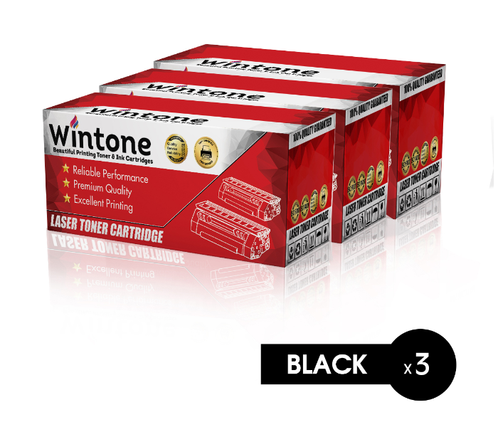 Wintone Set of 3 Pack CF226A 26A Laser Toner Cartridge is Compatible for HP LaserJet Pro M MEP 400 402 426 Series - Black - Zoom Image