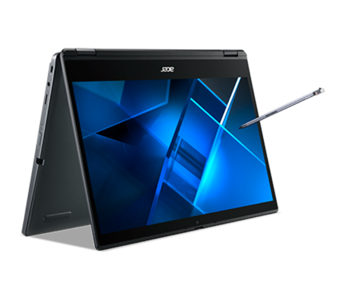 Acer TravelMate Spin P4 NX.VP4EM.005 14 Inch Intel Core i5 Processor 8GB RAM 256GB SSD Iris Xe Graphics Windows 10 Pro - Black - Zoom Image 5