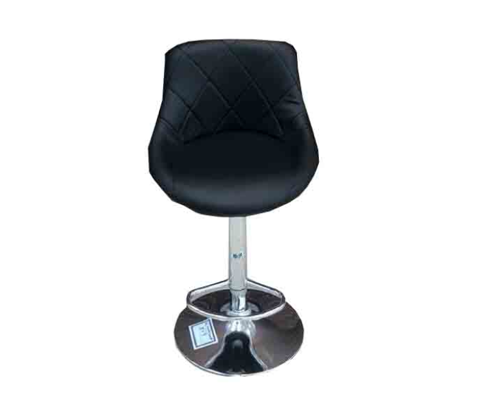 Adjustable Leather Bar Chair Style 9 Office Chair Bar Stool  - Black - Zoom Image